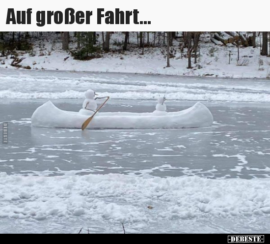 Auf großer Fahrt...