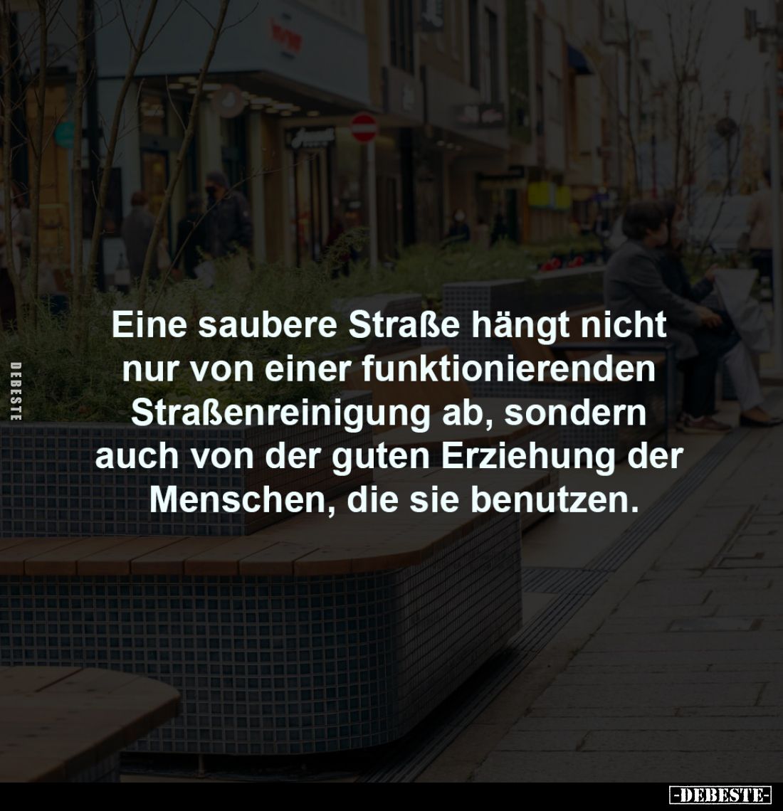 Eine saubere Straße hängt nicht
nur von einer funktionierenden
Straßenreinigung ab, sondern
auch von der guten Erziehun...