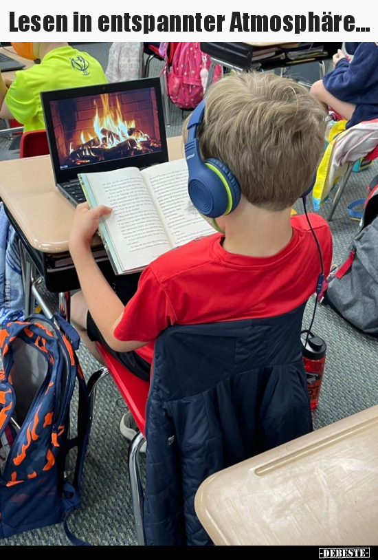 Lesen in entspannter Atmosphäre...