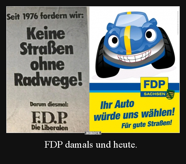 FDP damals und heute... - Lustige Bilder | DEBESTE.de
