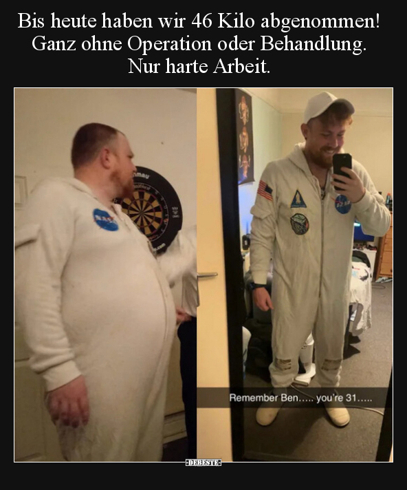 Bis heute haben wir 46 Kilo abgenommen! Ganz ohne Operation.. - Lustige Bilder | DEBESTE.de