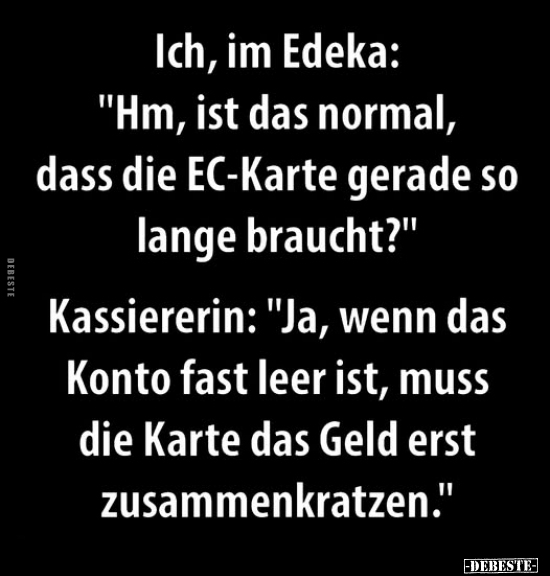 Edeka, Kassiererin, Wenn, Geld