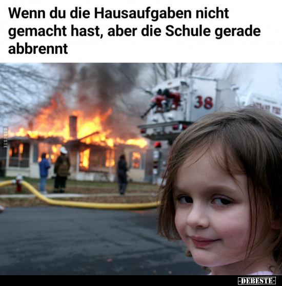 Wenn du die Hausaufgaben nicht gemacht hast.. - Lustige Bilder | DEBESTE.de