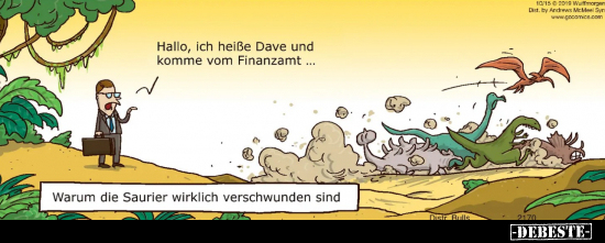 Hallo, ich heiße Dave und komme vom Finanzamt...