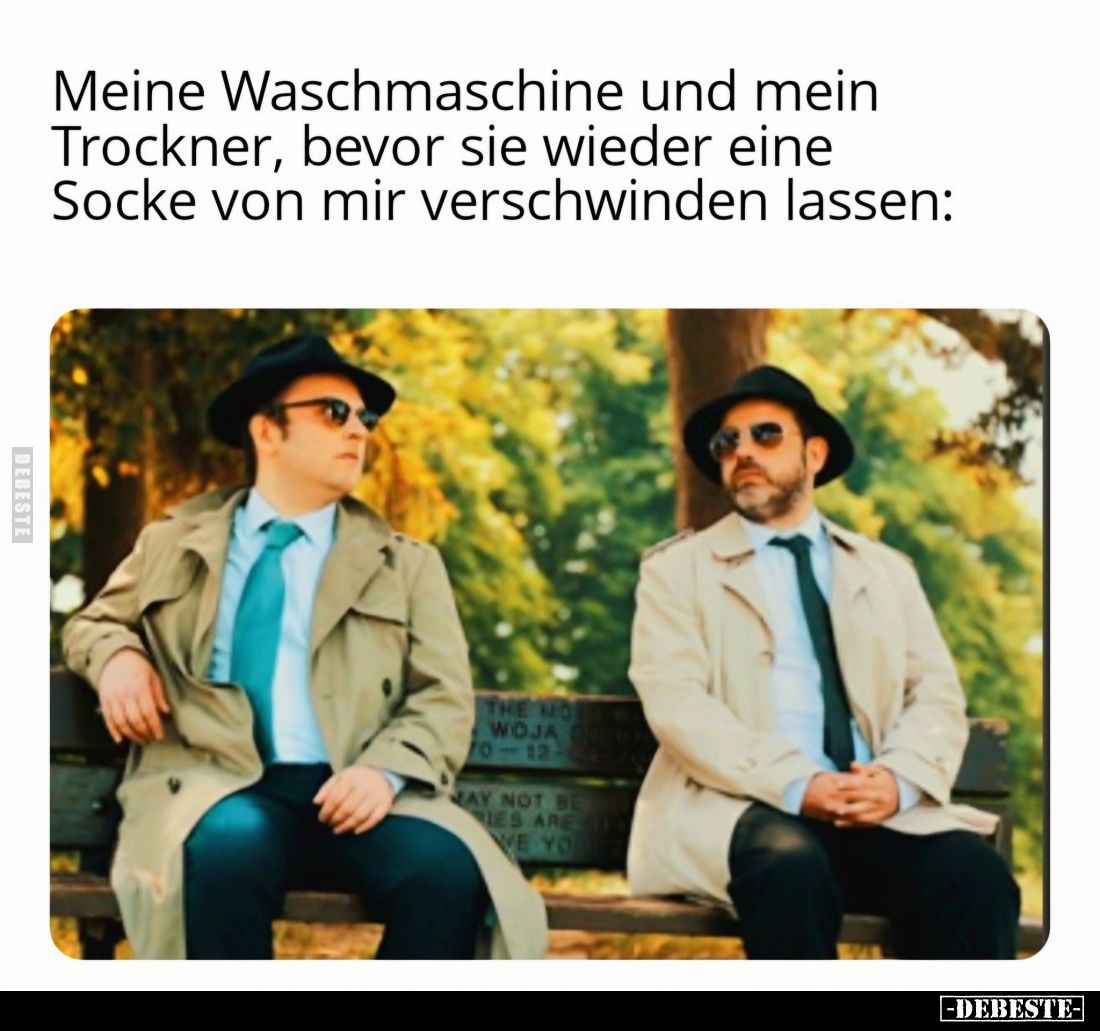 Meine Waschmaschine und mein Trockner, bevor sie wieder eine Socke von mir verschwinden lassen: