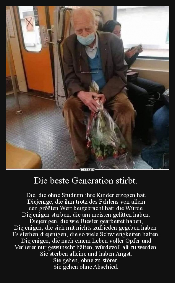 Die beste Generation stirbt... - Lustige Bilder | DEBESTE.de