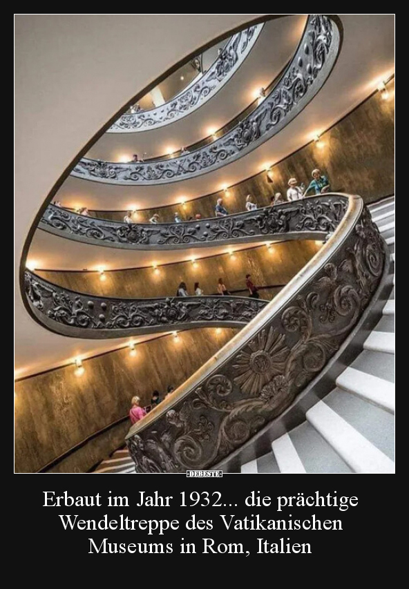Erbaut im Jahr 1932... die prächtige Wendeltreppe des.. - Lustige Bilder | DEBESTE.de