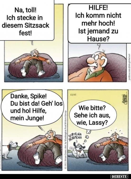 Na, toll! Ich stecke in diesem Sitzsack fest!.. - Lustige Bilder | DEBESTE.de