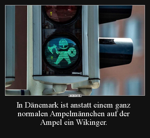 In Dänemark ist anstatt einem ganz normalen Ampelmännchen.. - Lustige Bilder | DEBESTE.de