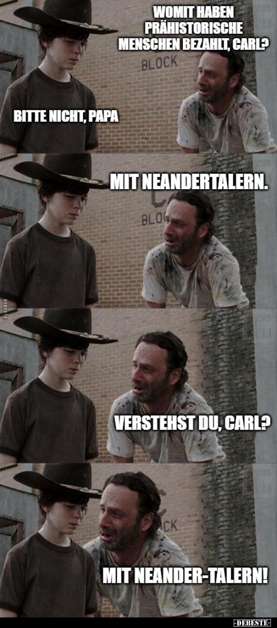 Womit haben prähistorische Menschen bezahlt, Carl?.. - Lustige Bilder | DEBESTE.de