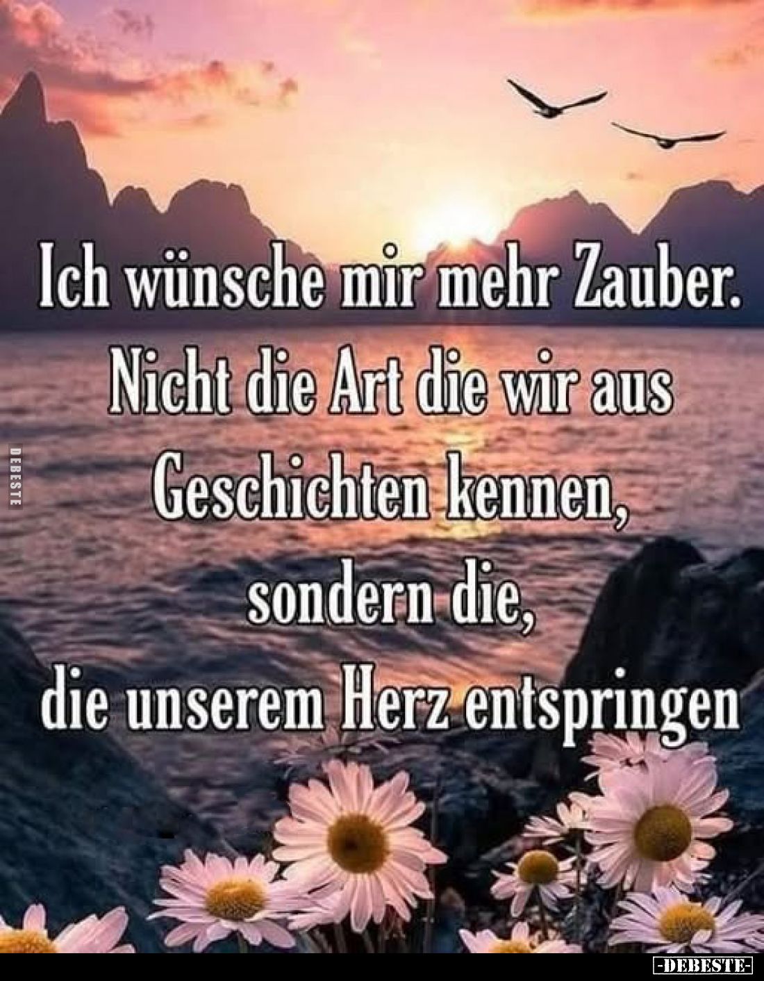 Ich wünsche mir mehr Zauber.
Nicht die Art die wir aus Geschichten kennen, sondern die, die unserem Herz entspringen