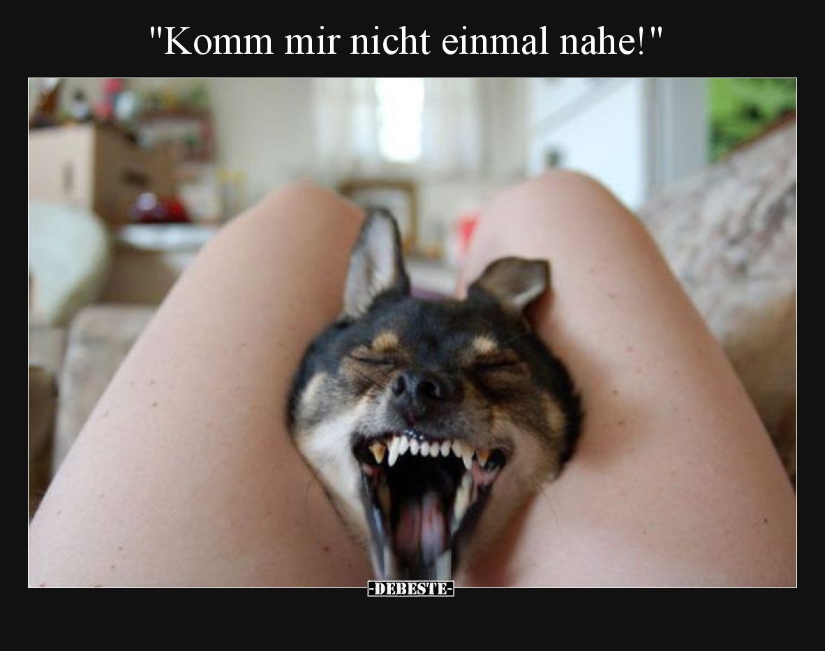 Komm mir nicht einmal nahe.