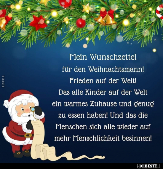 Mein Wunschzettel für den Weihnachtsmann!.. - Lustige Bilder | DEBESTE.de