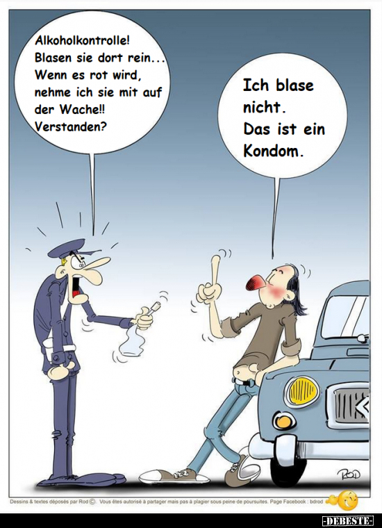 Alkoholkontrolle! Blasen sie dort rein.. - Lustige Bilder | DEBESTE.de