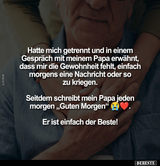 Papa, Morgens, Morgen