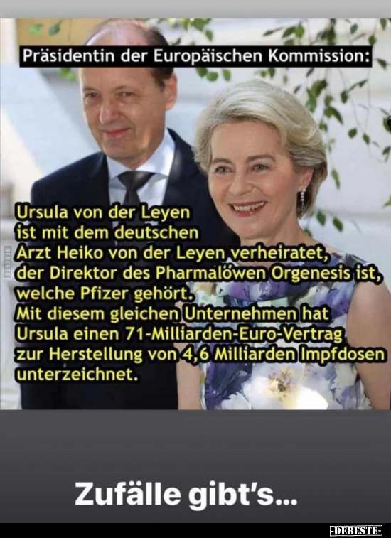 Präsidentin der Europäischen Kommission: "Ursula von der.." - Lustige Bilder | DEBESTE.de