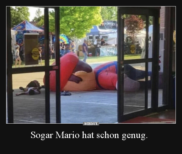 Sogar Mario hat schon genug. - Lustige Bilder | DEBESTE.de