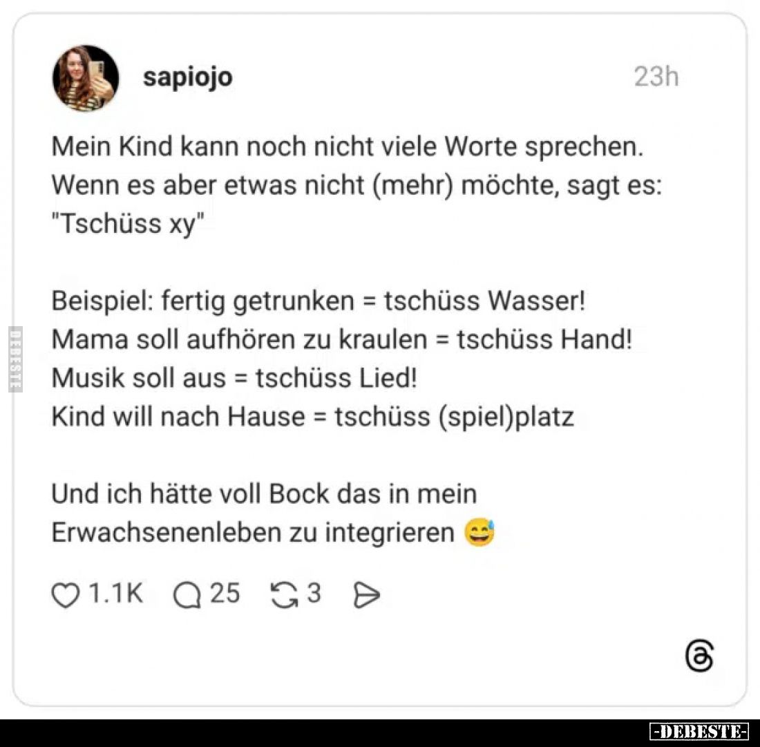 Mein Kind kann noch nicht viele Worte sprechen... - Lustige Bilder | DEBESTE.de