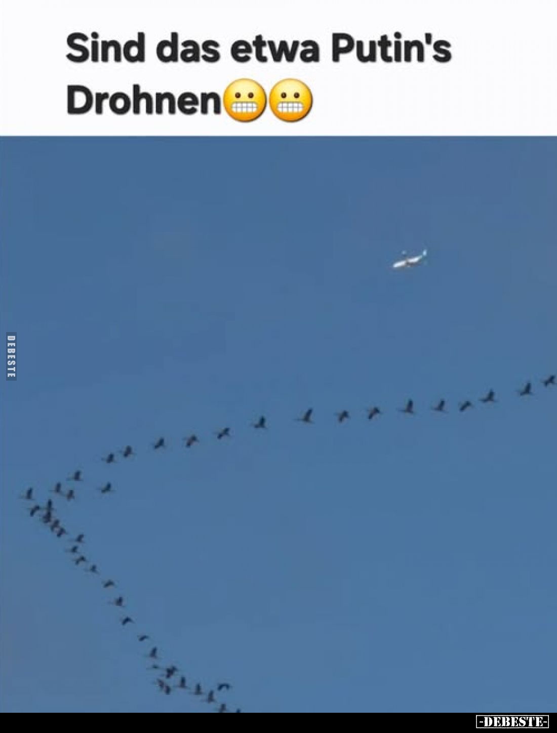 Sind das etwa Putin's Drohnen.