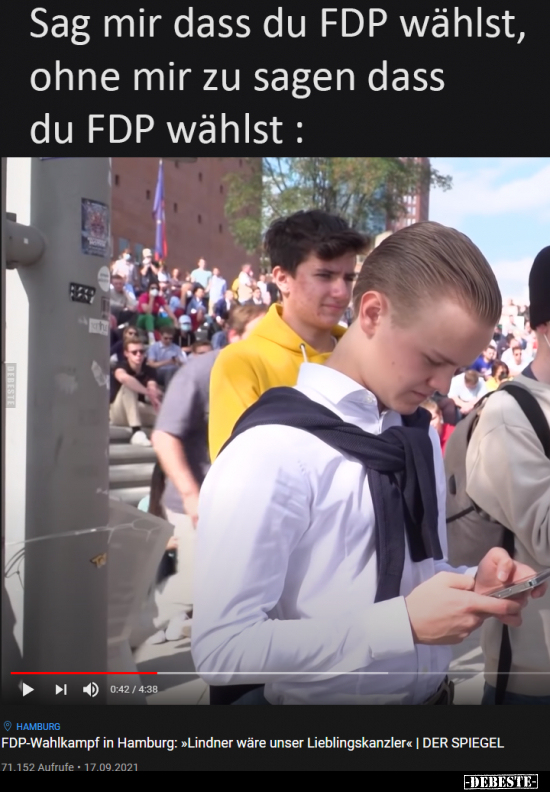 Sag mir dass du FDP wählst, ohne mir zu sagen dass du FDP..