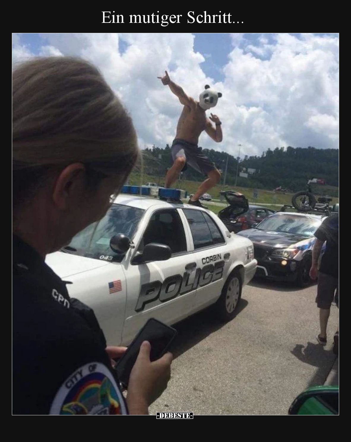 Ein mutiger Schritt... - Lustige Bilder | DEBESTE.de
