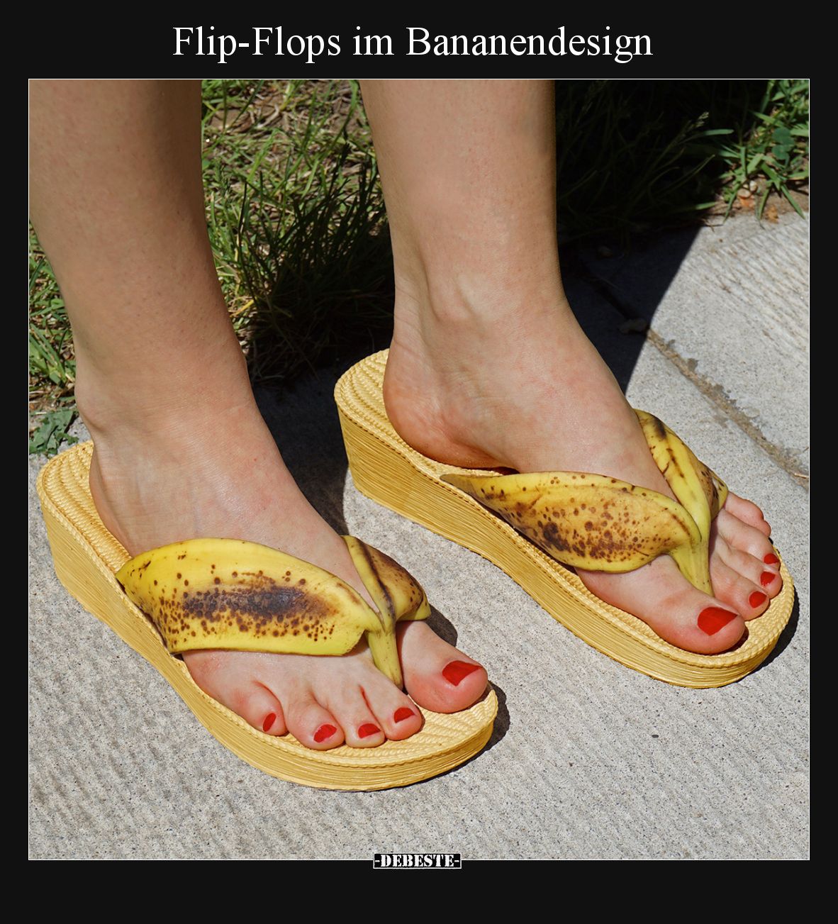 Flip-Flops im Bananendesign