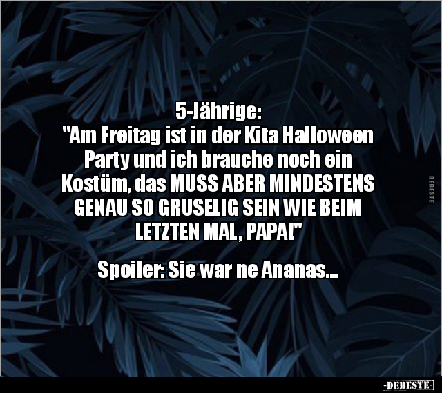 5-Jährige: "Am Freitag ist in der Kita Halloween Party.." - Lustige Bilder | DEBESTE.de