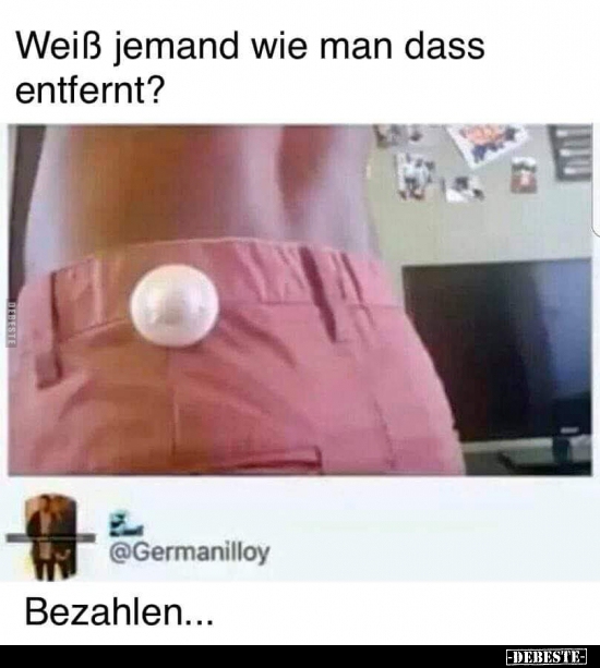 Weiß jemand wie man dass entfernt?