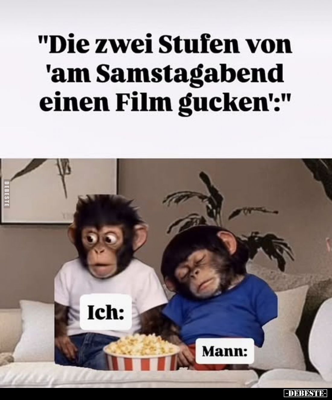 "Die zwei Stufen von 'am Samstagabend einen Film gucken.." - Lustige Bilder | DEBESTE.de