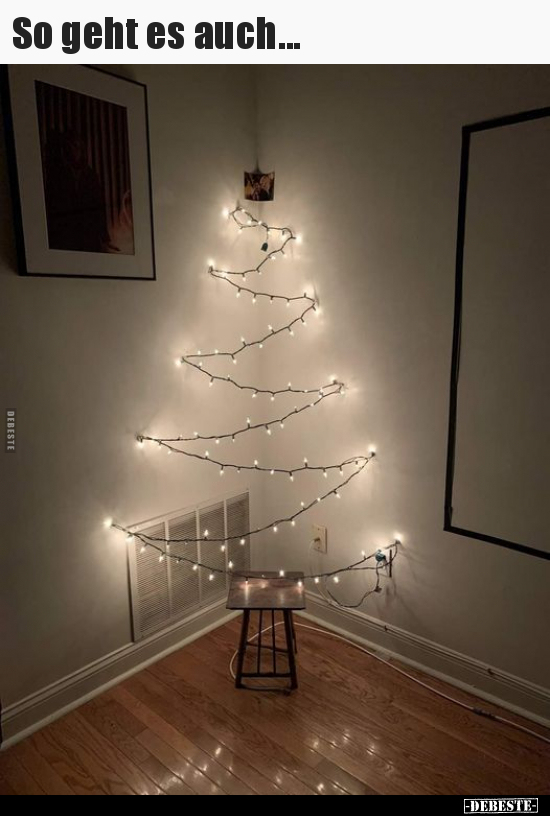 So geht es auch...