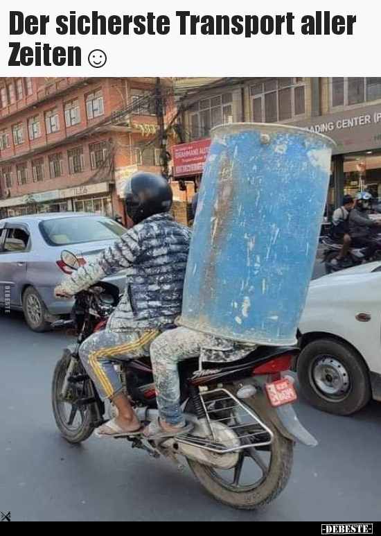 Der sicherste Transport aller Zeiten☺ - Lustige Bilder | DEBESTE.de