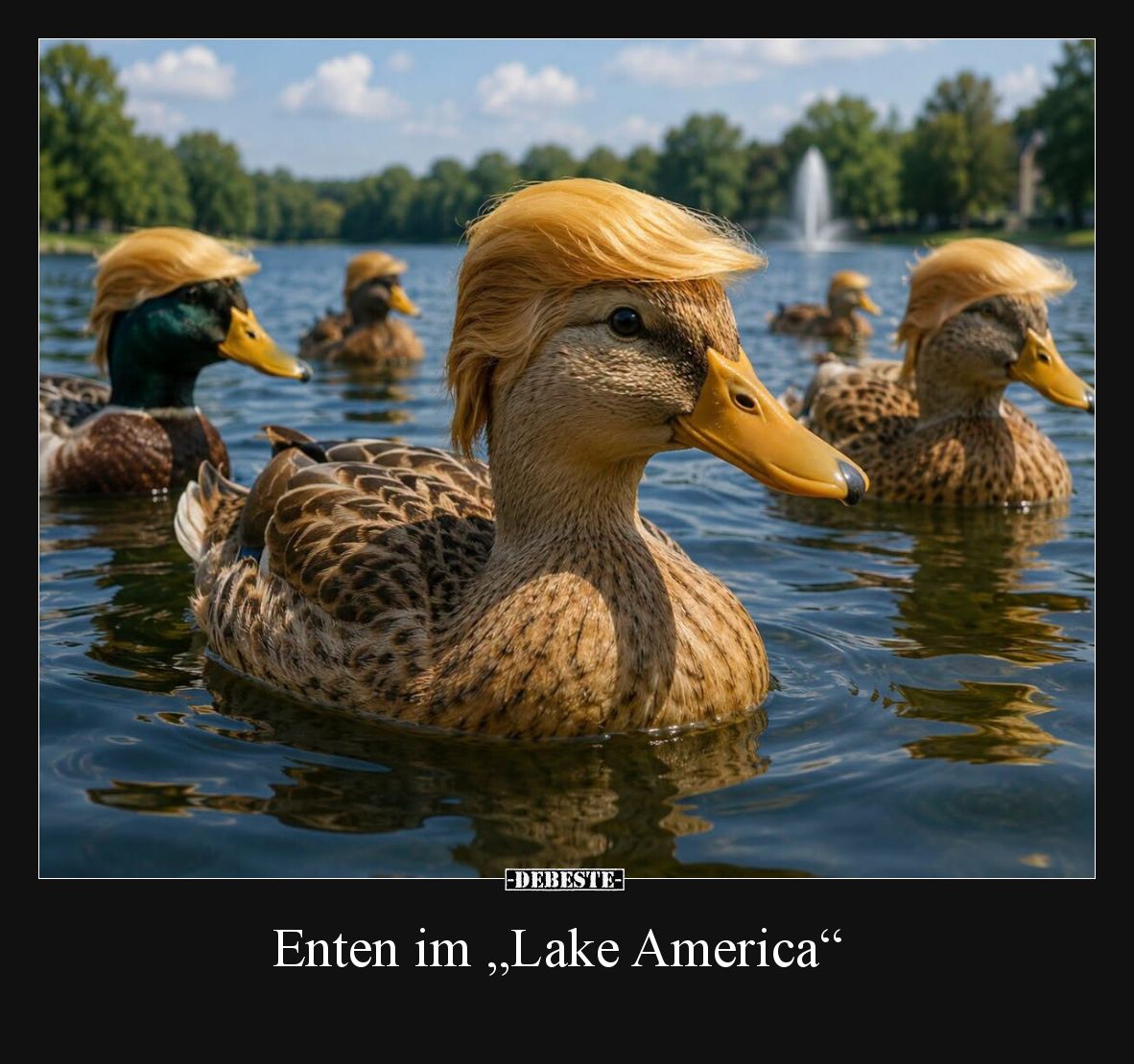 Enten im „Lake America“