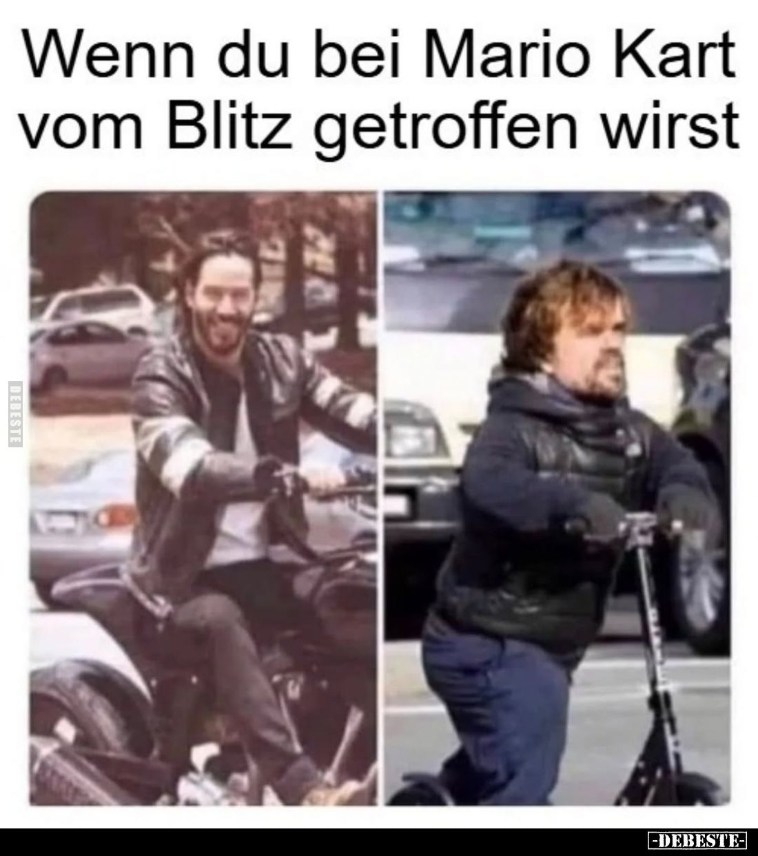 Wenn du bei Mario Kart vom Blitz getroffen wirst.. - Lustige Bilder | DEBESTE.de