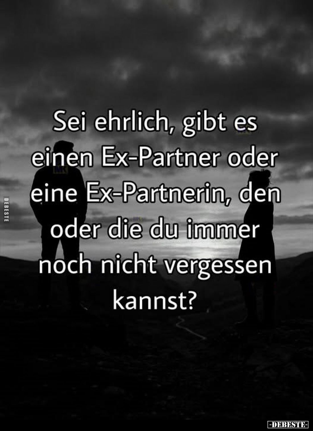 Sei ehrlich, gibt es einen Ex-Partner oder eine Ex-Partnerin, den oder die du immer noch nicht vergessen kannst?