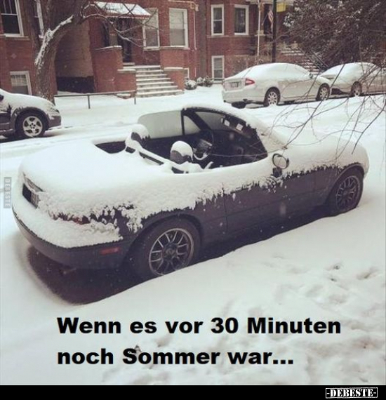 Wenn es vor 30 Minuten noch Sommer war... - Lustige Bilder | DEBESTE.de