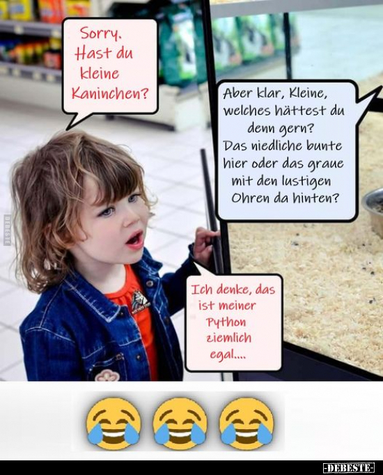 Sorry. Hast du kleine Kaninchen?.. - Lustige Bilder | DEBESTE.de