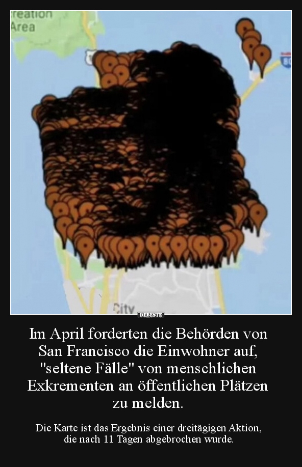 Im April forderten die Behörden von San Francisco die.. - Lustige Bilder | DEBESTE.de