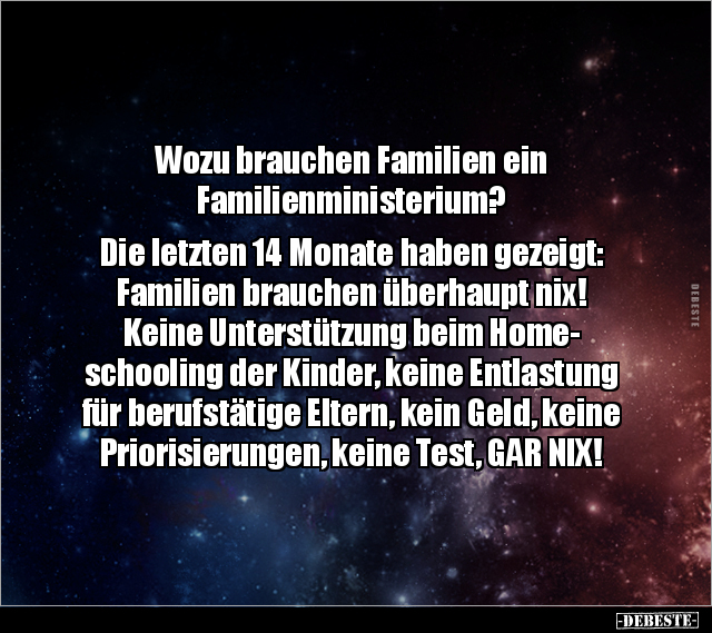 Wozu brauchen Familien ein Familienministerium?.. - Lustige Bilder | DEBESTE.de
