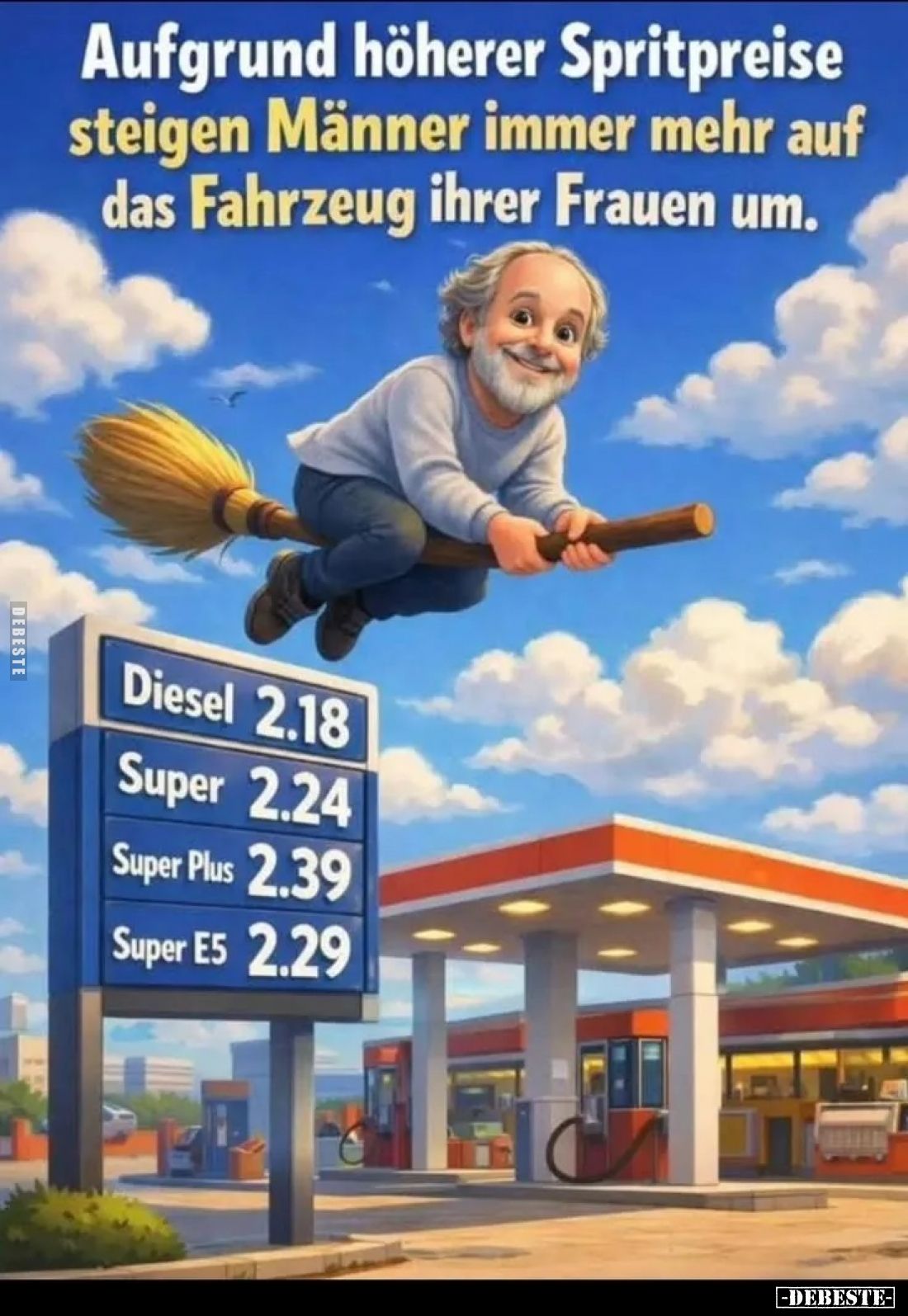 Aufgrund höherer Spritpreise steigen Männer immer mehr auf.. - Lustige Bilder | DEBESTE.de