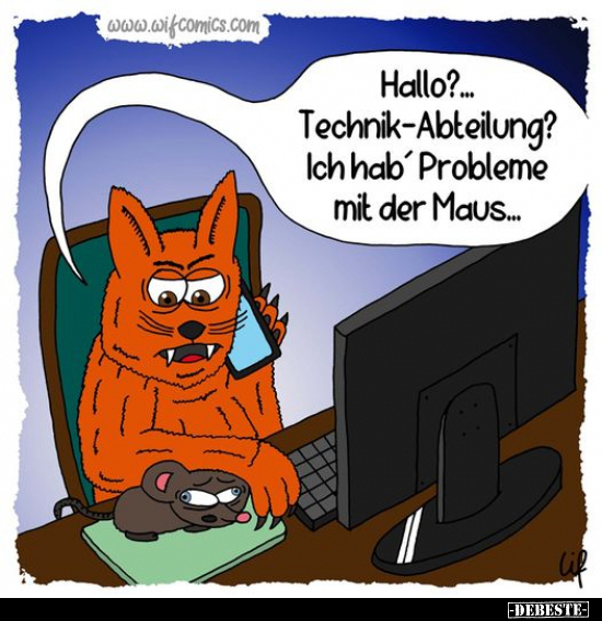 Hallo?... Technik-Abteilung? Ich hab' Probleme mit der.. - Lustige Bilder | DEBESTE.de