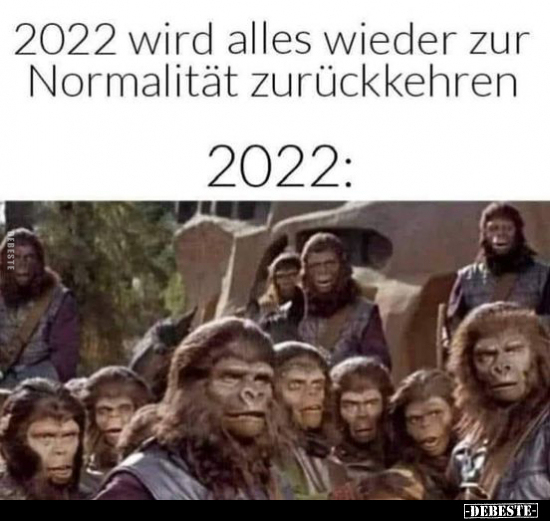 2022 wird alles wieder zur Normalität zurückkehren.. - Lustige Bilder | DEBESTE.de