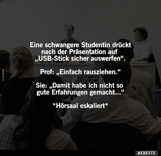 Eine schwangere Studentin.. - Lustige Bilder | DEBESTE.de