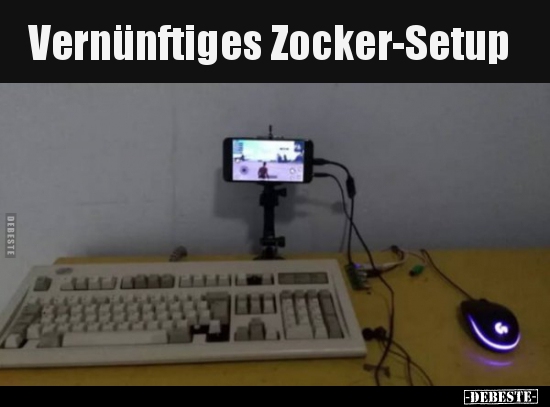 Vernünftiges Zocker-Setup.. - Lustige Bilder | DEBESTE.de