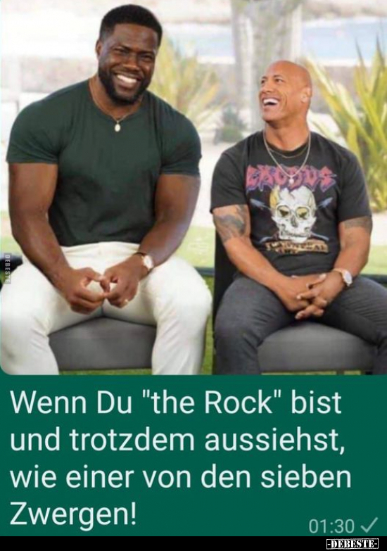 Wenn Du "the Rock" bist und trotzdem aussiehst, wie einer.. - Lustige Bilder | DEBESTE.de