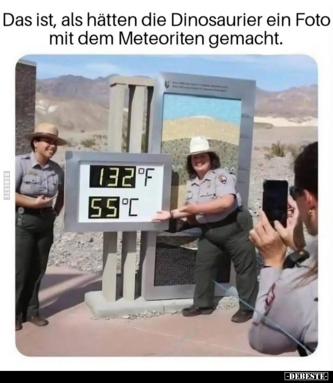 Das ist, als hätten die Dinosaurier ein Foto mit dem Meteoriten gemacht.