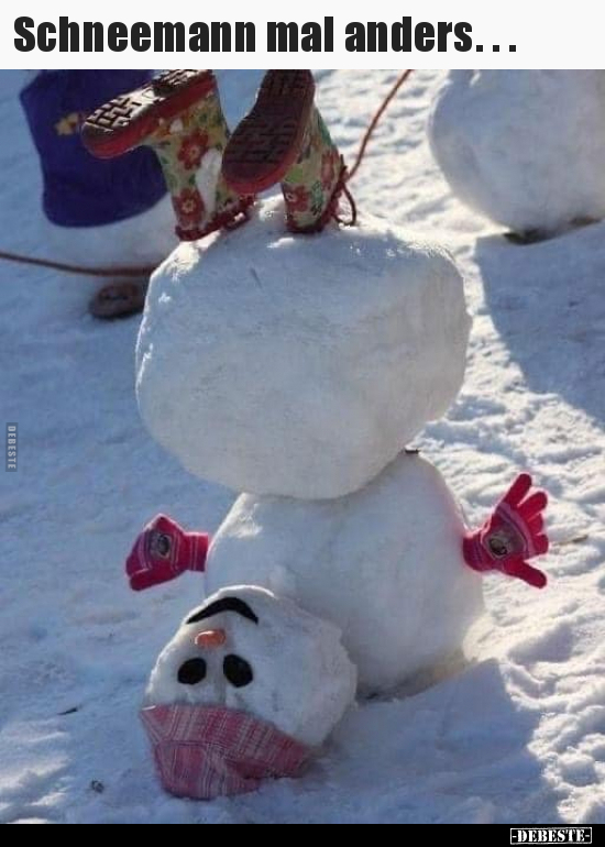 Schneemann mal anders.. - Lustige Bilder | DEBESTE.de