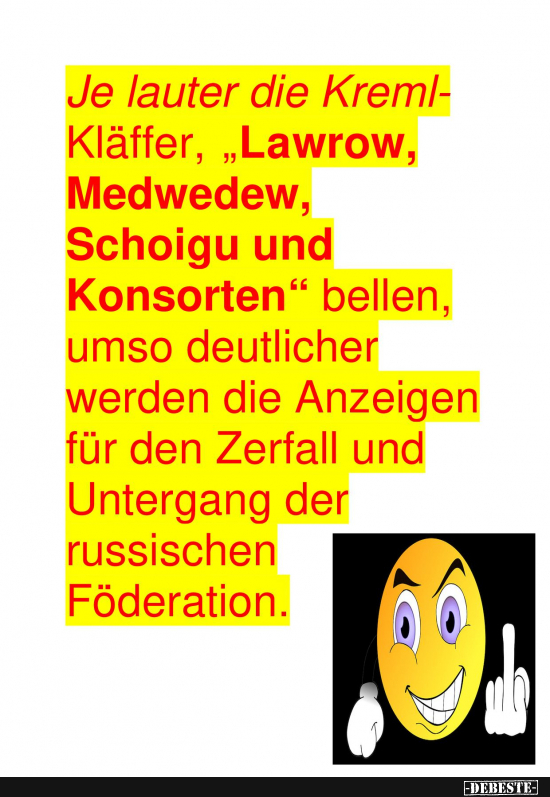 Putins Kojoten jaulen wieder - Lustige Bilder | DEBESTE.de