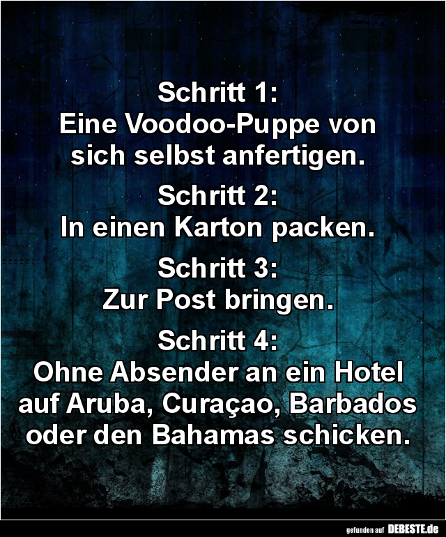 Schritt 1: Eine Voodoo-Puppe von... - Lustige Bilder | DEBESTE.de