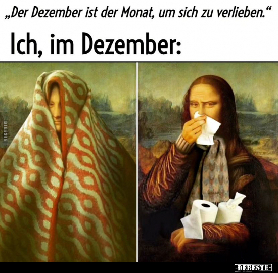 "Der Dezember ist der Monat, um sich zu verlieben.".. - Lustige Bilder | DEBESTE.de