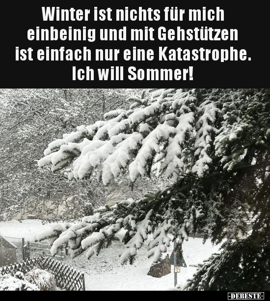 Winter ist nichts für mich.. - Lustige Bilder | DEBESTE.de